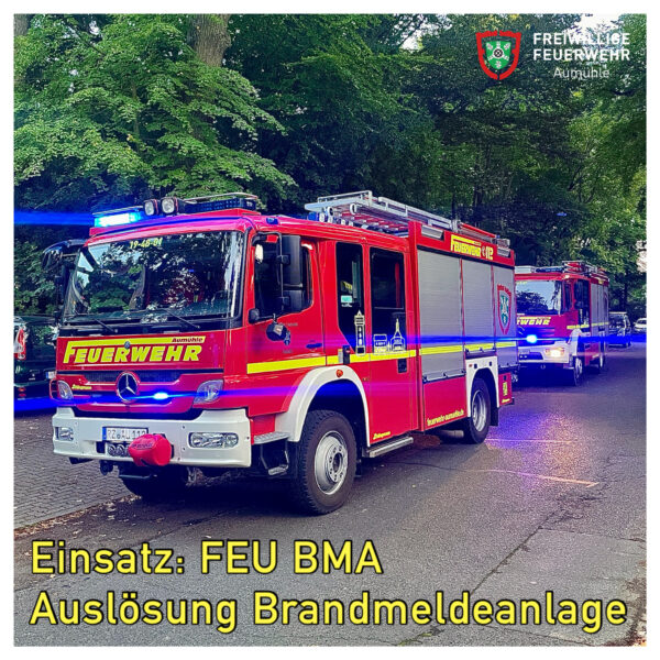 FEU BMA – Auslösung Brandmeldeanlage