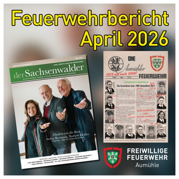 Feuerwehrbericht April 2026